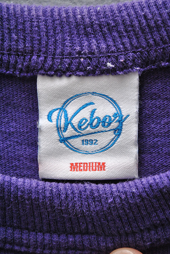 KEBOZ S/S TEE ケボズ バックプリント Tシャツ 半袖 パープル 紫/M_画像7