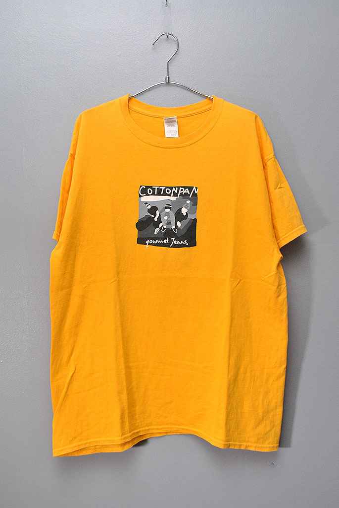 COTTON PAN GOURMET JEANS コットンパン グルメジーンズ 半袖Tシャツ 前プリント イエロー/L_画像1