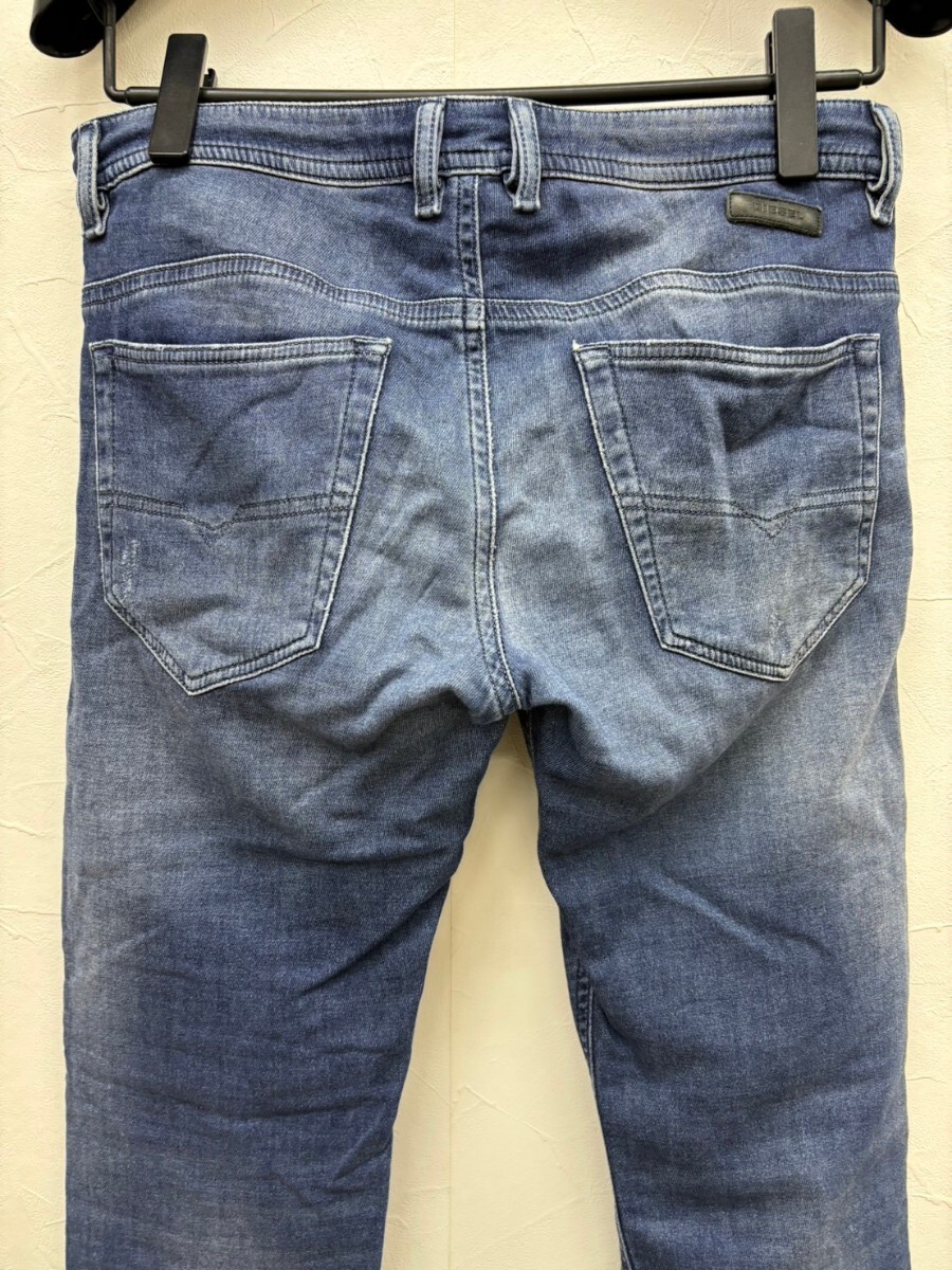 定価46,200円 DIESEL JOGG JEANS THOMMER CB-NE 084PE_STRETCH ディーゼル ダメージ&リペア ジョグジーンズ W32 スウェット デニムパンツ _画像4