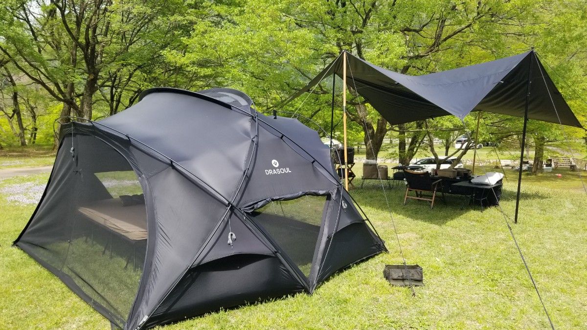 DRASOUL ドラソール ドームテント・拡張テントフルセット ドキ DRASOUL ドラソール ドームテント・拡張テントフルセット ドキ