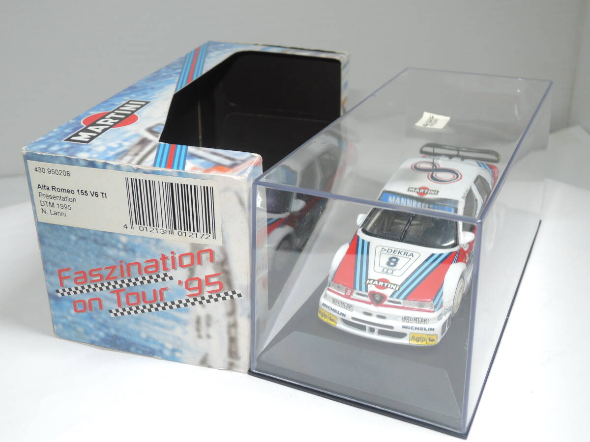 ☆1円始・MARTINI Racing Team☆特注PMA 1/43アルファAlfa Romeo 155 V6 TI Presentation #8 DTM 1995 N. Larin・240501_画像2