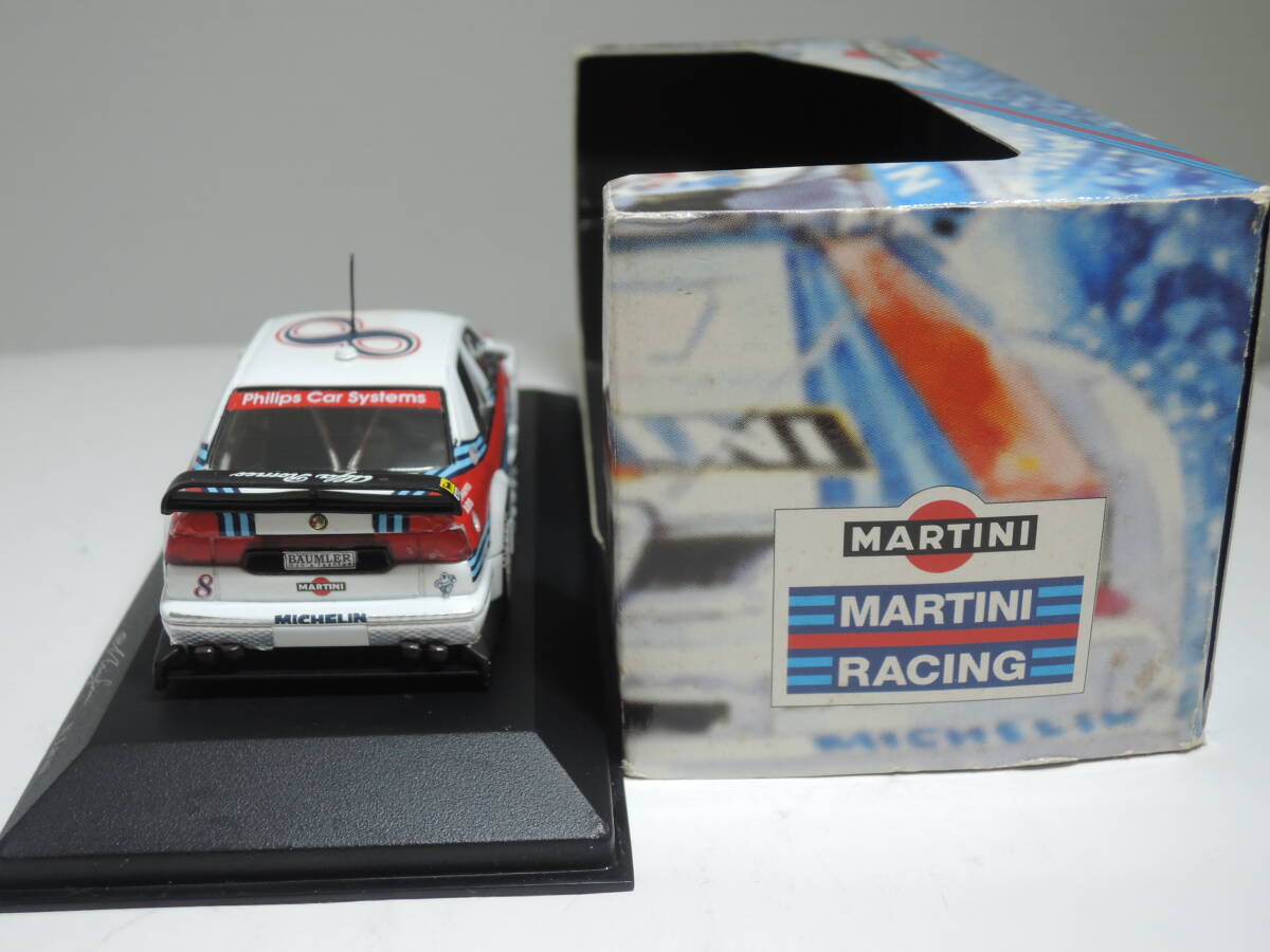 ☆1円始・MARTINI Racing Team☆特注PMA 1/43アルファAlfa Romeo 155 V6 TI Presentation #8 DTM 1995 N. Larin・240501_画像7