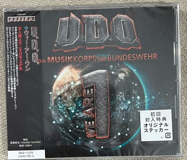 新品【国内CD】U.D.O. ユー・ディー・オー (ACCEPT) WE ARE ONE ウィー・アー・ワン MICP11570