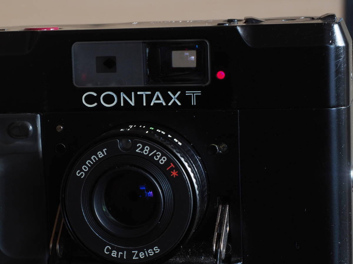 CONTAX T　コンタックスT　初代 ブラック Caiss Zeiss Sonnar 38mm 1:2.8 T* ★撮影試験済み_セルフタイマーランプ