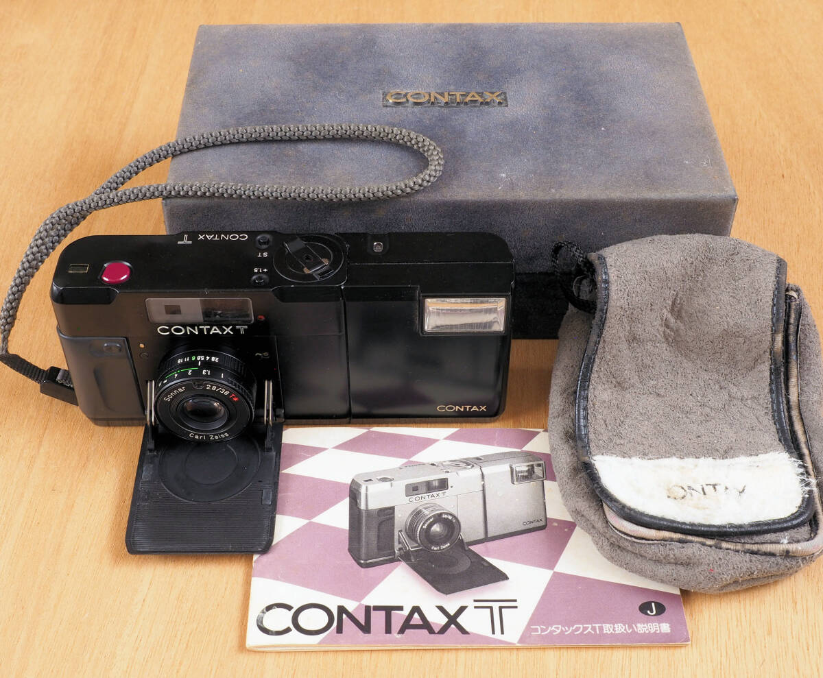 CONTAX T　コンタックスT　初代 ブラック Caiss Zeiss Sonnar 38mm 1:2.8 T* ★撮影試験済み_画像1