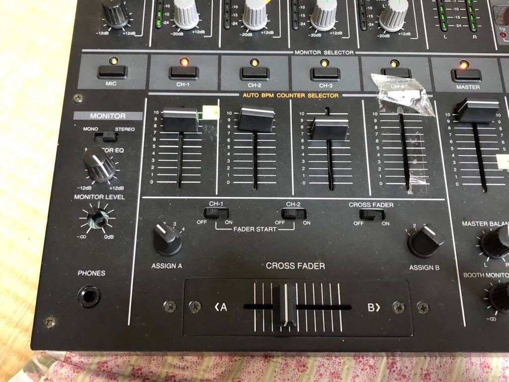 PIONEER DJM-500 DJ миксер работа возможно, но часть с дефектом утиль 