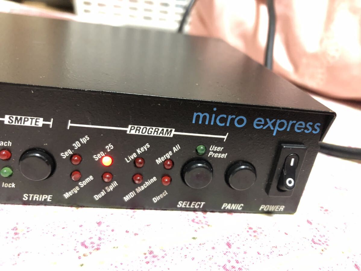 MOTU micro express MIDIインターフェイス パラレル/シリアル　動作可　中古品_画像2