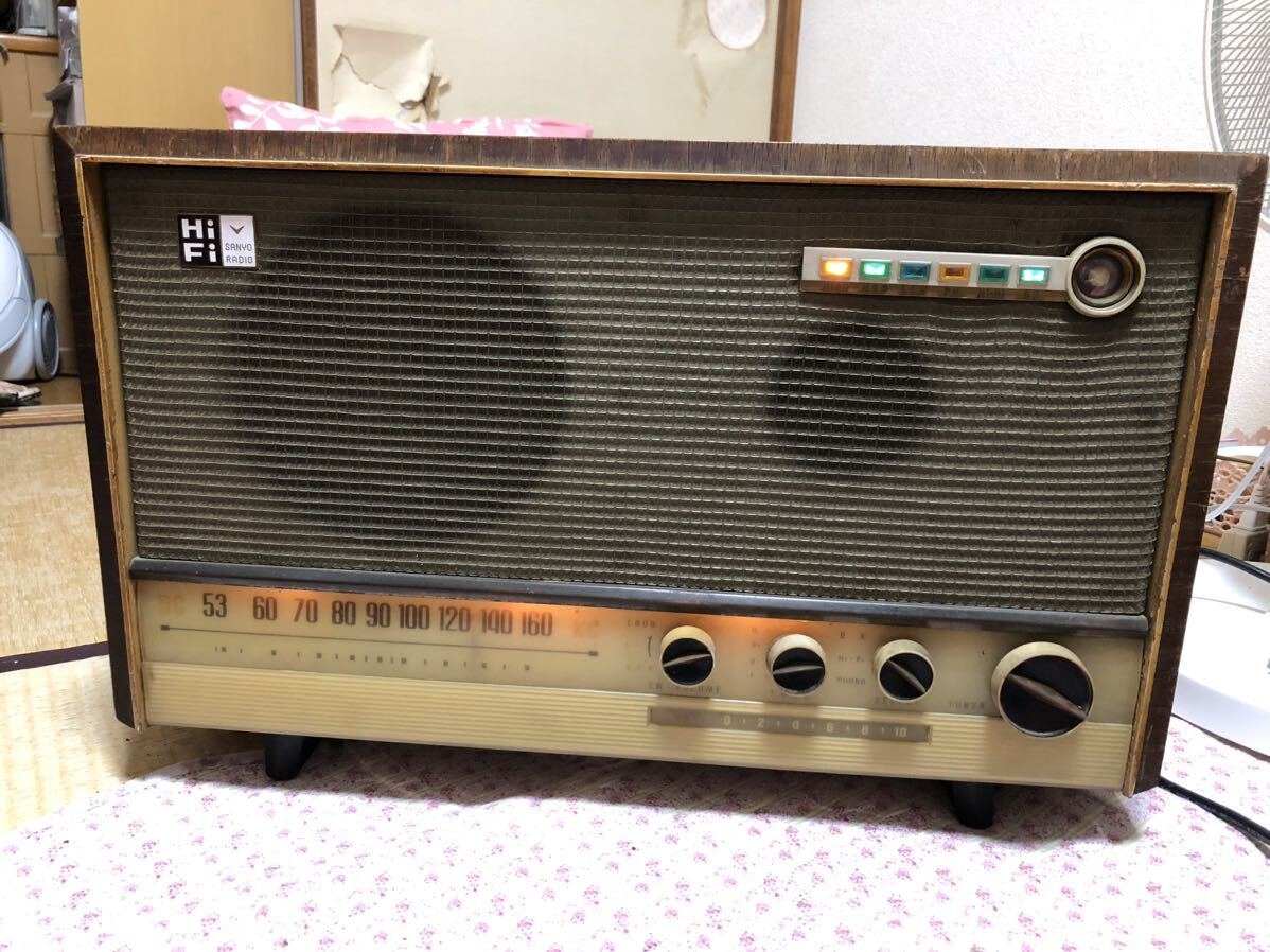 SANYO Sanyo радио вакуумная трубка радио SS-880 электризация возможно утиль 