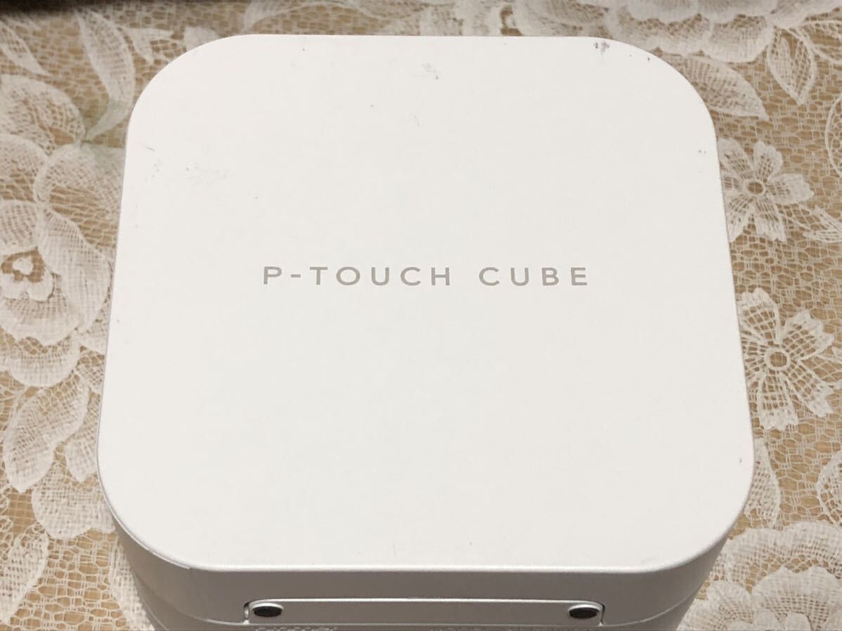 brother P-TOUCH CUBE PT-P300BT ラベルライター 動作可　中古品_画像2