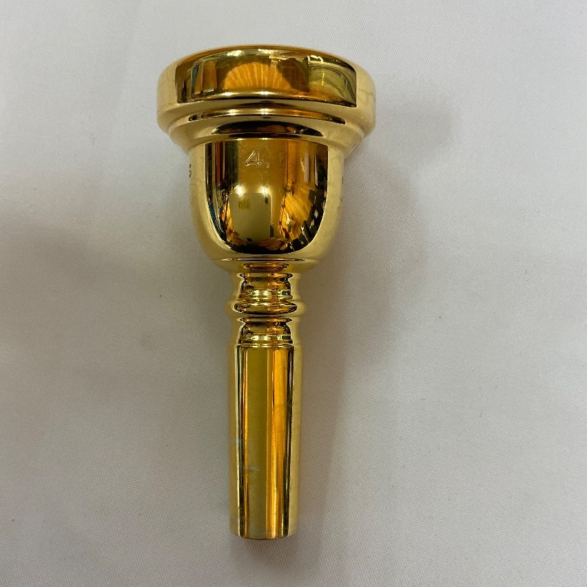 u54595　　中古　アルティメットブラス(Ultimate Brass)　model:4.1 Gold テナーバストロンボーン用マウスピース 　金メッキ_画像3