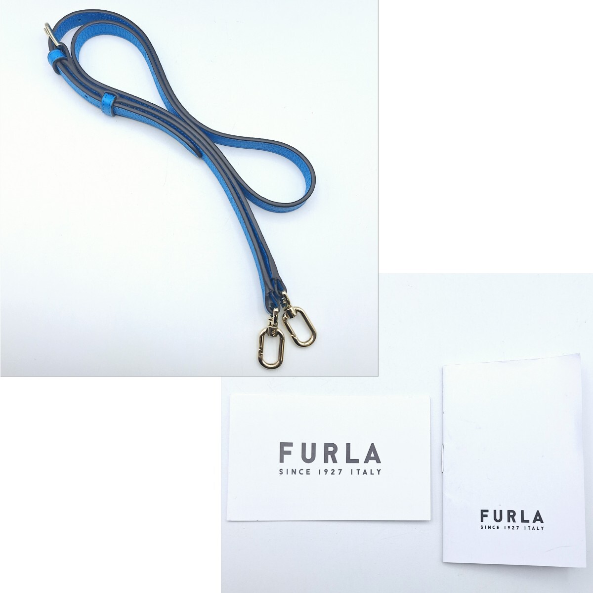 FURLA フルラ NET ネット ミニ 2wayバッグ ショルダーバッグ ハンドバッグ レディース 肩掛け 2way バッグ レザー ブルー 青 ミニバッグ WKの画像10