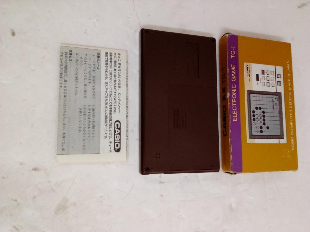 (2795466) CASIO TG-1 囲碁 タッチセンサー付きゲーム機 箱・取扱説明書付　1984年（昭和59年）日本製 _画像3