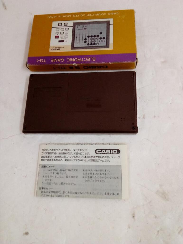 (2795466) CASIO TG-1 囲碁 タッチセンサー付きゲーム機 箱・取扱説明書付　1984年（昭和59年）日本製 _画像2