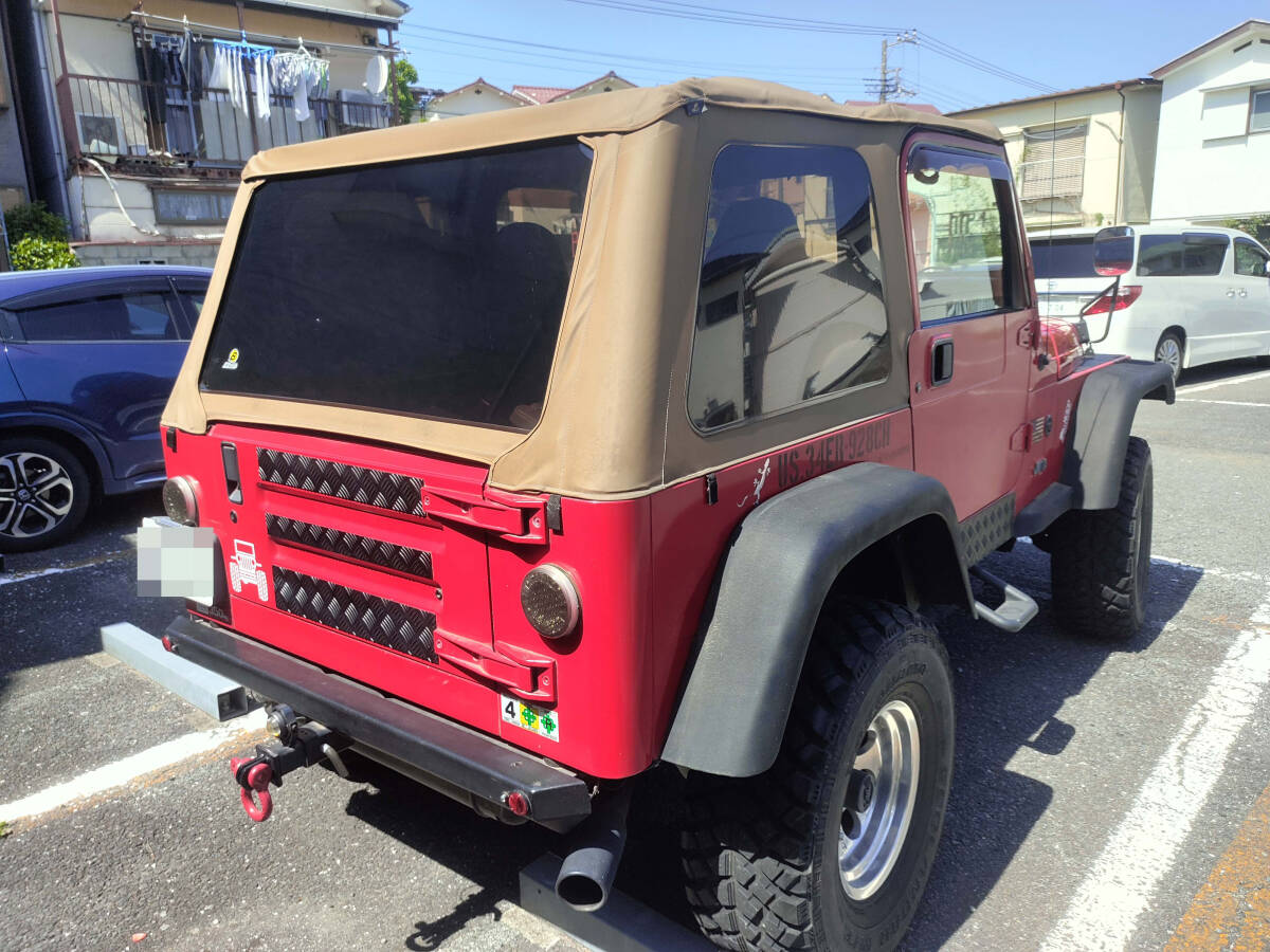 個人消費税無し★1997年 Jeep Wrangler TJラングラー 左ハンドル AT　現1ナンバー貨物登録_ソフトトップ綺麗です