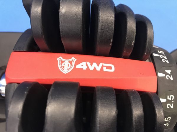 3【 4WD 】可変式ダンベル 筋トレ 2.5kg~24kg トレーニング ペアセット 15段階調整 エクササイズ フィットネス 160×2口_画像4