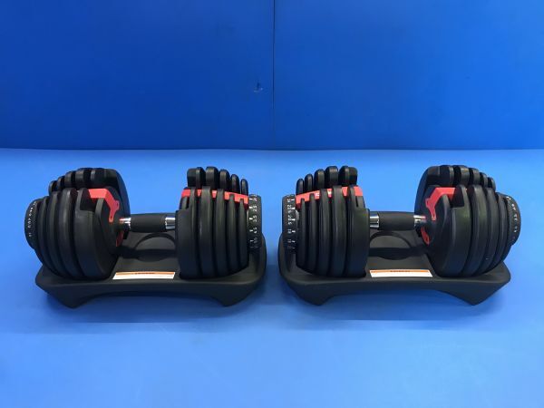 3【 4WD 】可変式ダンベル 筋トレ 2.5kg~24kg トレーニング ペアセット 15段階調整 エクササイズ フィットネス 160×2口_画像1