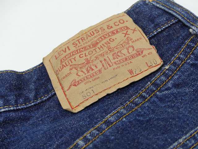 70s Levi's 501 66 前期 シングル ヒッピー リメイク デニム スカート W29_画像4