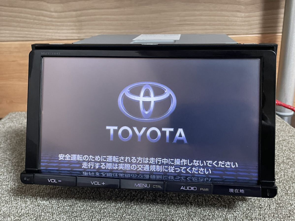 ⑤トヨタ純正 SDナビ NSZT-Y64Tフルセグ4x4CD/DVD/TV/Bluetooth ★地図デタ=2014年_画像2