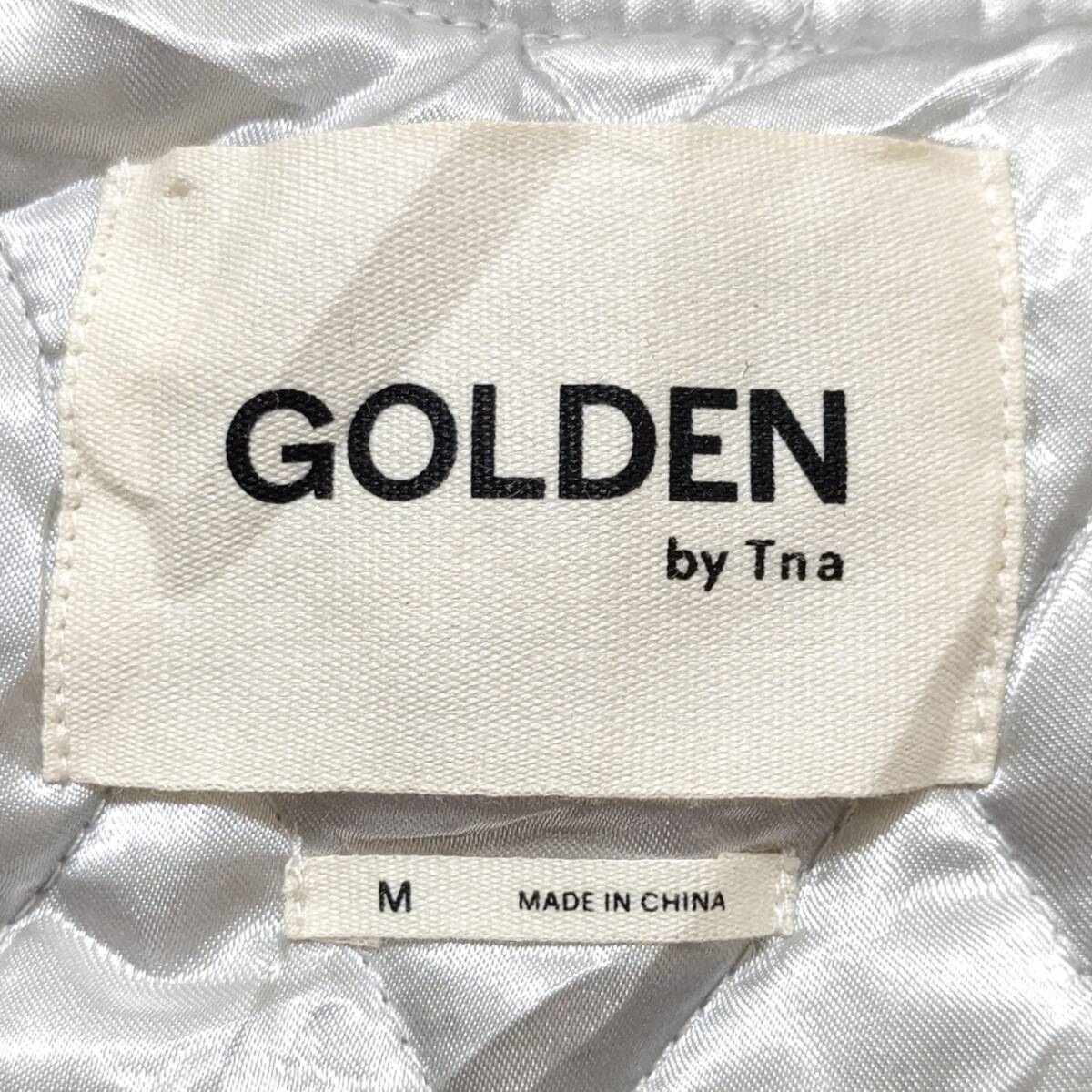 ラスト1着◎【Aritzia】アリツィア by Tna GOLDEN 中綿入り スカジャン 虎タイガー 刺繍 ブルゾン 裏キルティング メンズ サイズM/Y9677j_画像6