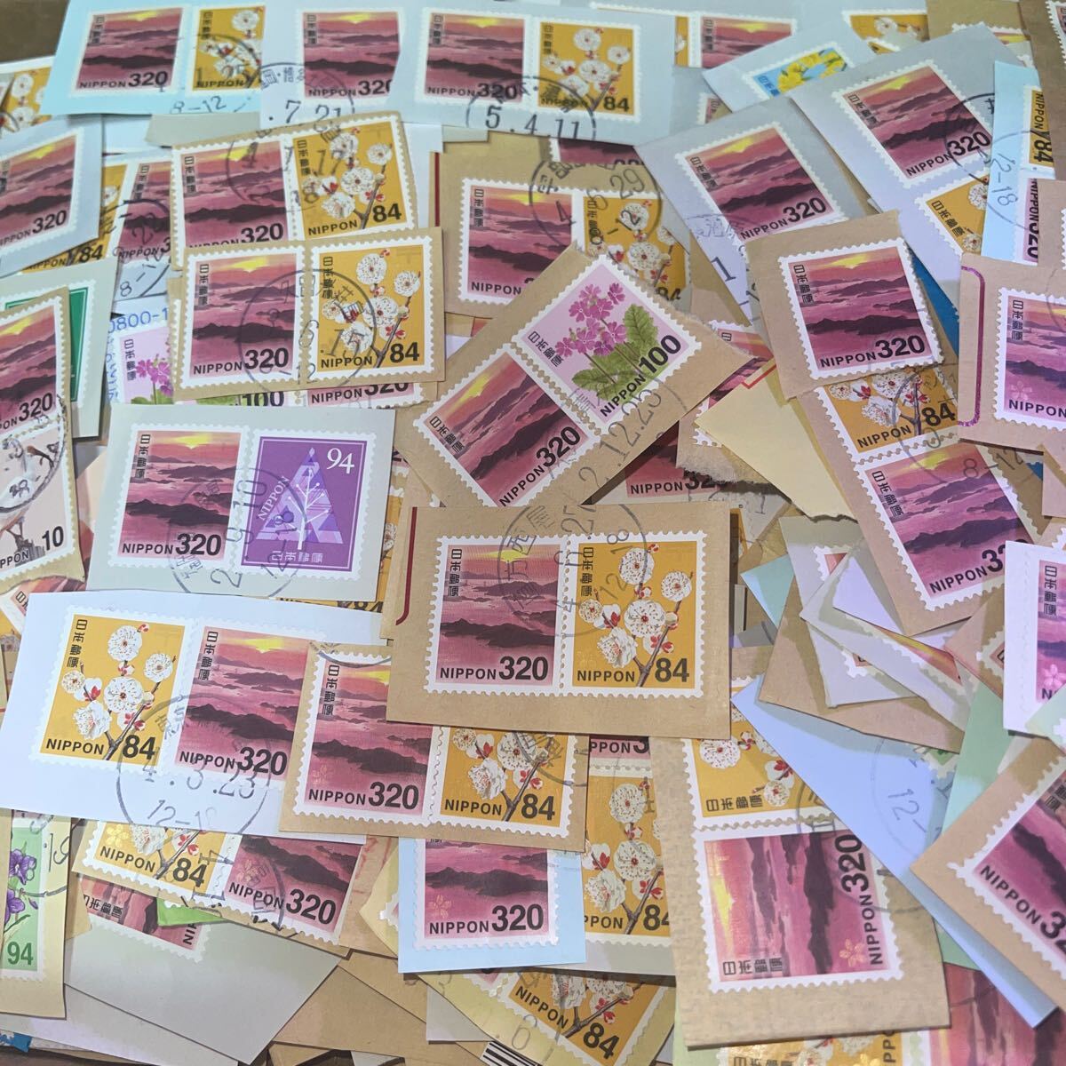 使用済み新320円切手、紙付きの瀬戸内海国立公園 1600枚の画像1