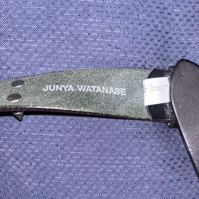 JUNYA WATANABE ジュンヤワタナベ スタッズベルト 鋲ベルト レザーの画像3