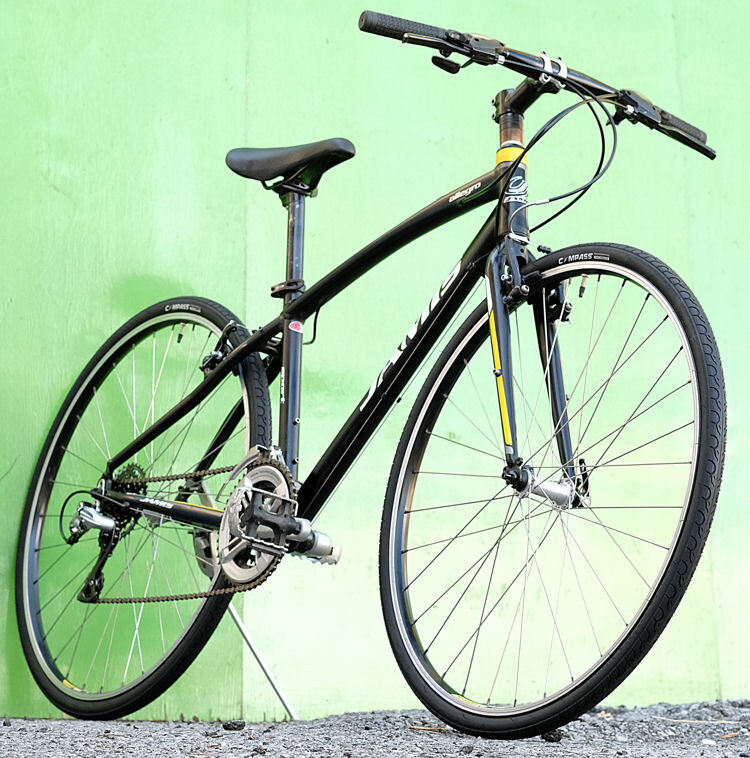 JAMIS(allegro Sport)タイヤ新品)700c)ct48cm(Shimano 21s)ブラックカラー)クロスバイク 中古 ほぼ綺麗だが_画像4