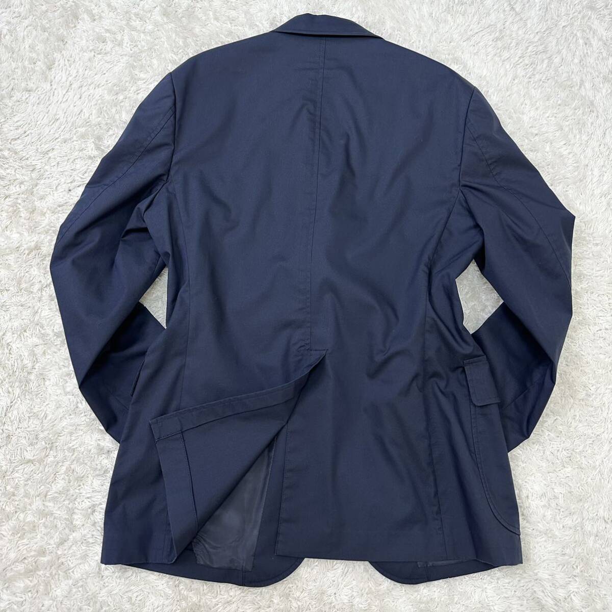 【XLサイズ】J.PRESS ジェイプレス テーラードジャケット ブレザーネイビー 2B 3B背抜き センターベント ネイビー 紺の画像5