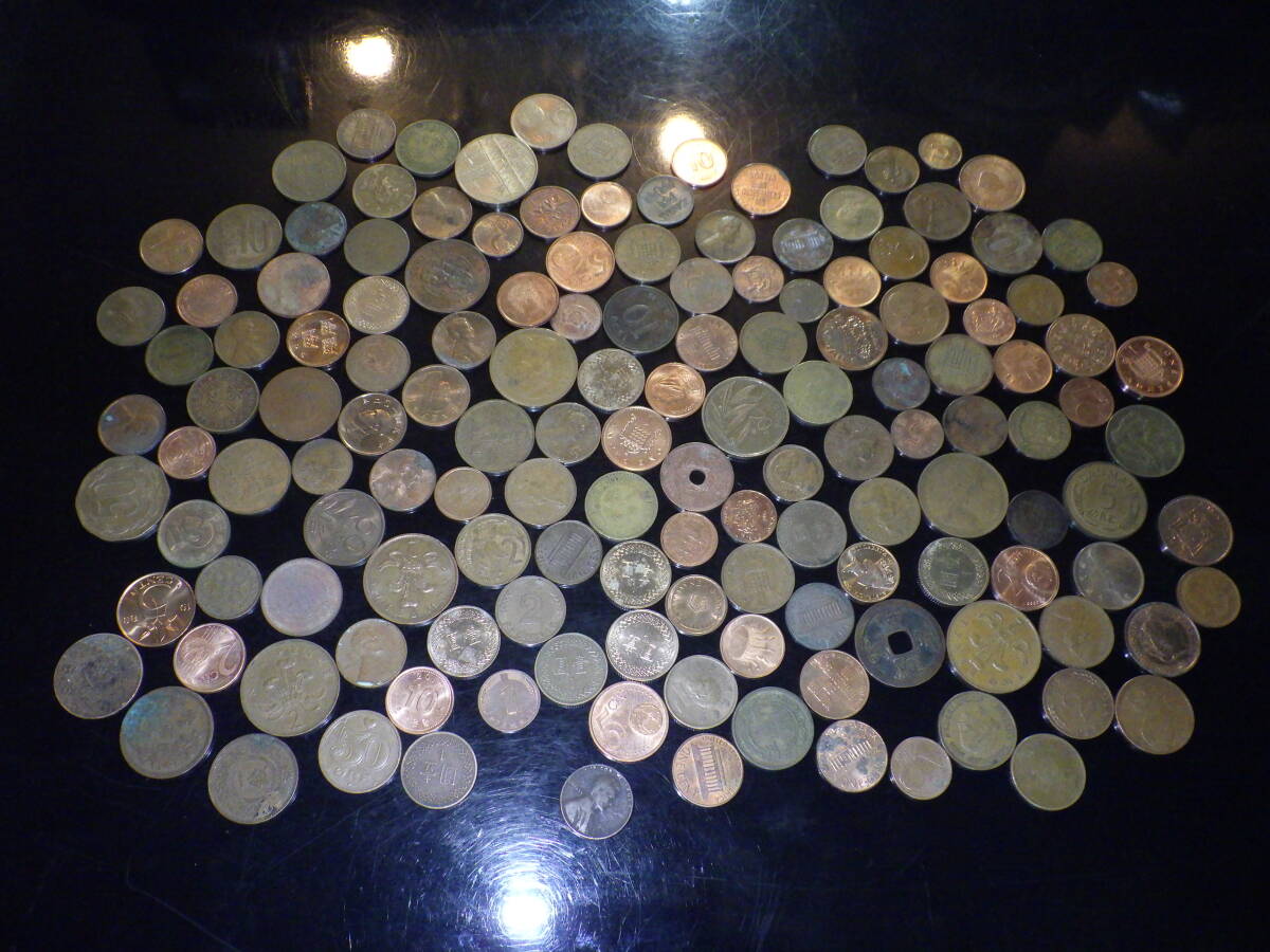 アンティークコイン含む　海外　国内　など銅貨500ｇ_画像1