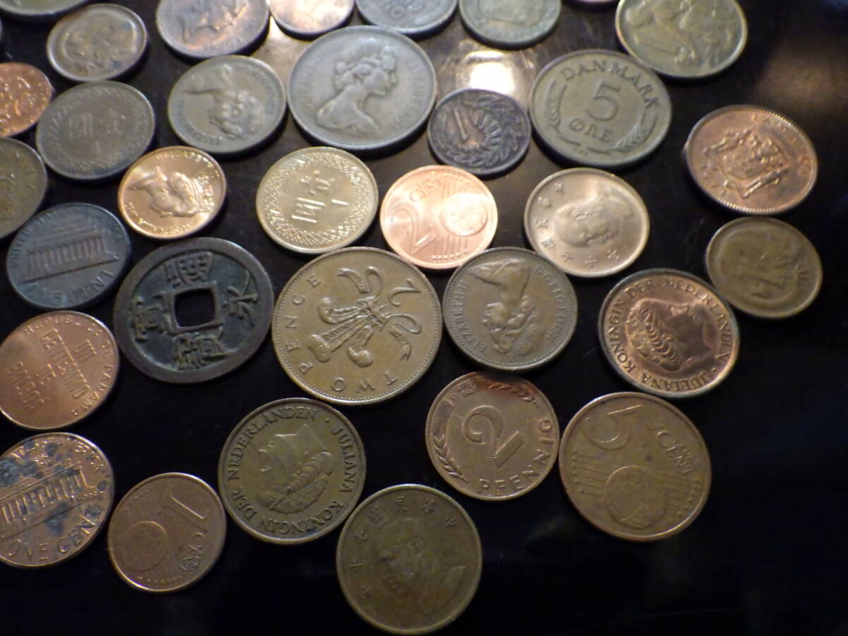アンティークコイン含む　海外　国内　など銅貨500ｇ_画像4