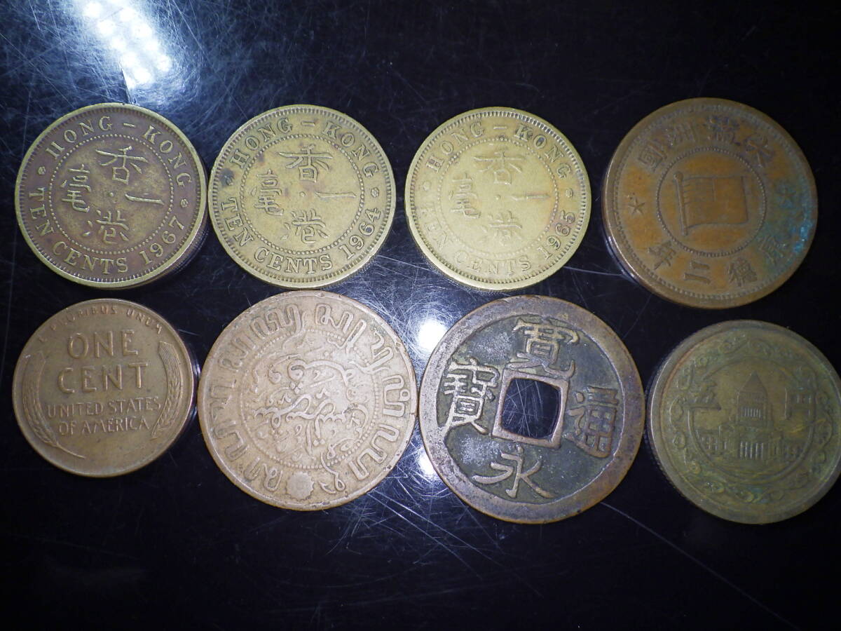 アンティークコイン含む　海外　国内　など銅貨500ｇ_画像8