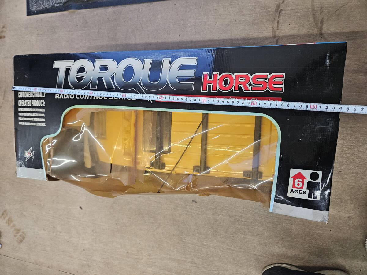 ★売切り★TORQUE HORSE トルクホース 1/6 ハマー ラジコンカー イエロー 動作未確認 中古 No.U3_画像9