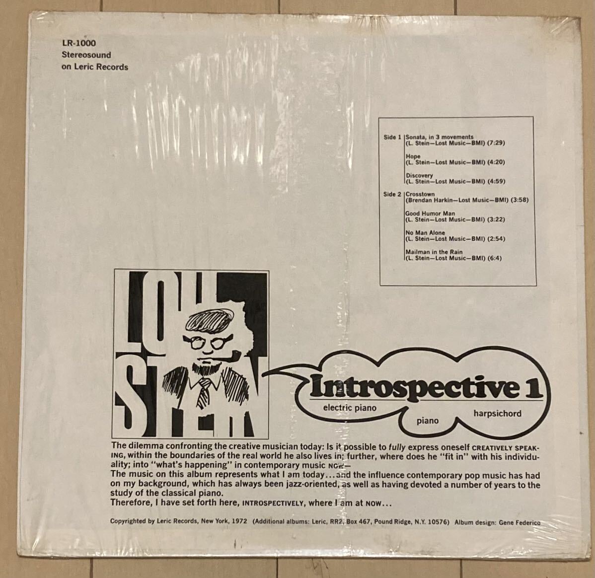 US盤 Lou Stein - Introspective 1_画像2