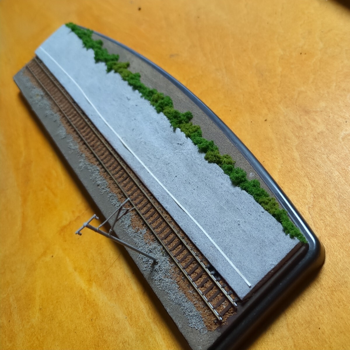  鉄道風景模型　Ｎゲージ ジオラマ　350+110+80 ジオラマ展示台 _画像2