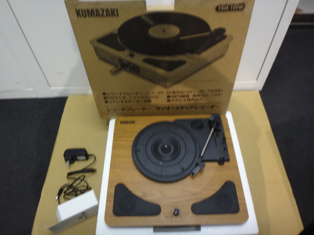 KUMAZAKI/TRM-109W レコードプレーヤー_画像1