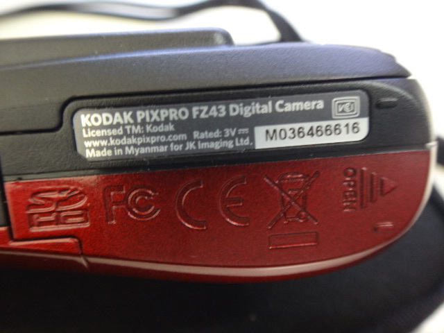  KODAK コダック PIXPRO FZ43 コンパクト デジタルカメラ デジカメ レッド_画像6