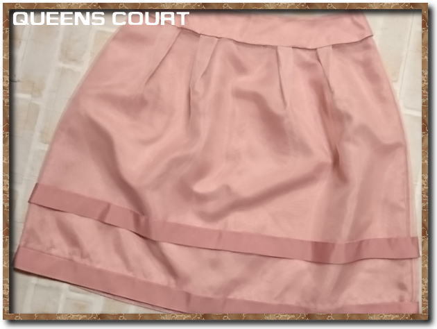 *QUEENS COURT Queens Court auger nji- skirt pink *