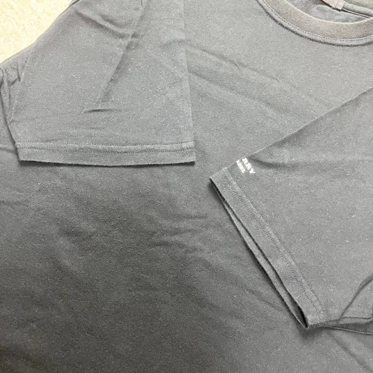 BURBERRY BLACK LABEL バーバリー ブラックレーベル 胸 ポケット ホース 刺繍 ロゴ 半袖 Tシャツ メンズ 3 ブラック_画像5