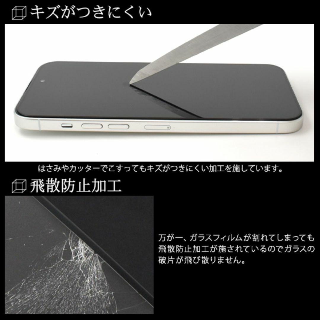 ガラスフィルムで液晶画面をガード！ iPhone 15 Plus用液晶保護ガラスフィルム