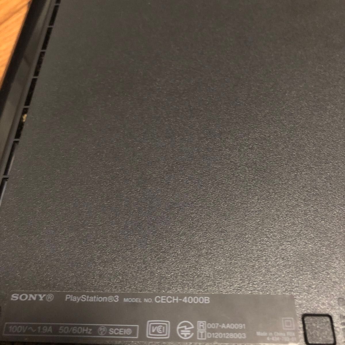 SONY PS3本体 CECH-4000B チャコールブラック コントローラ充電スタンド付き 動作確認済