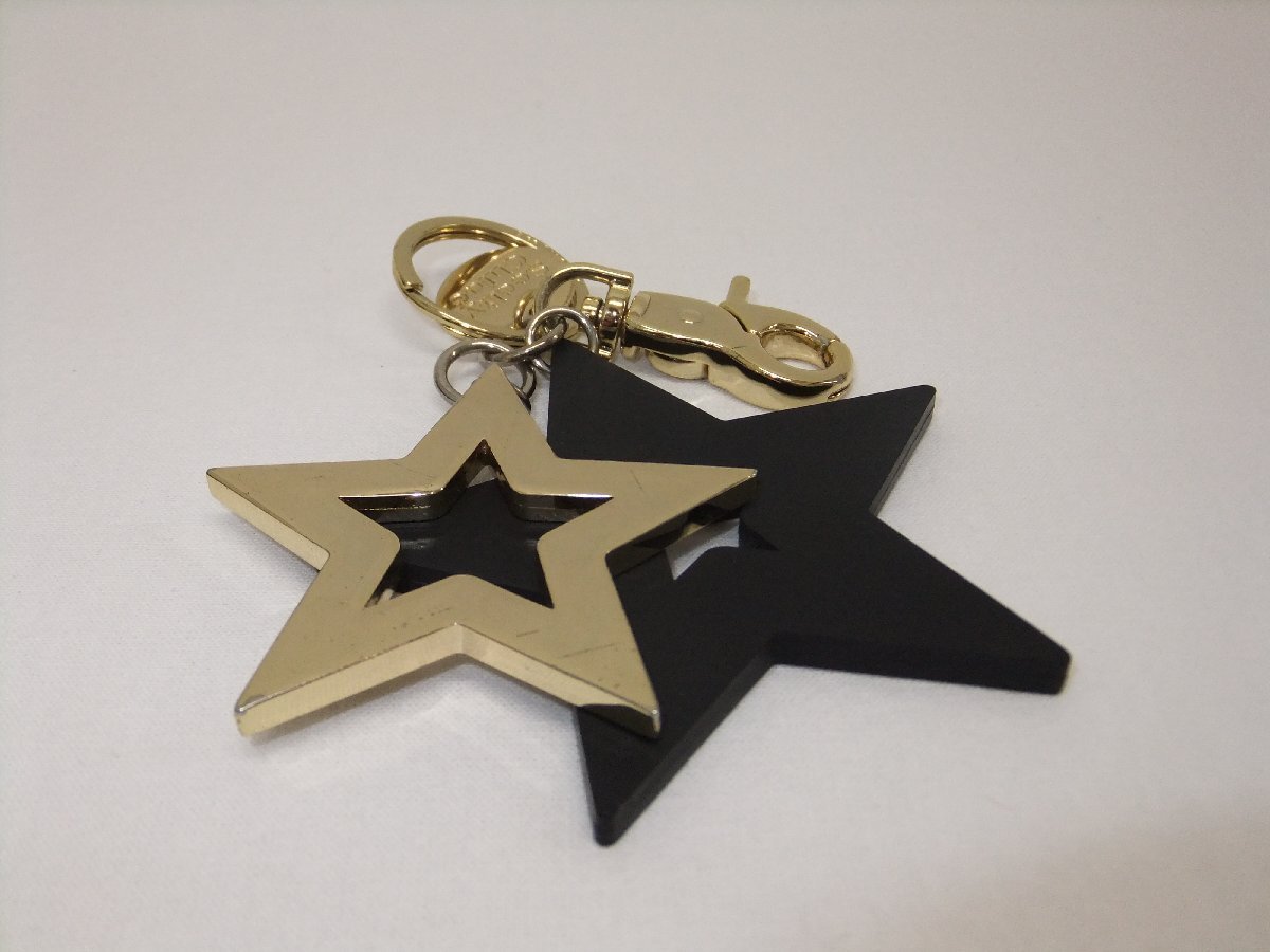 #[YS-1] See by Chloe брелок для ключа # кольцо для ключей Star звезда очарование имеется оттенок золота × черный 12.4cm×7.5cm [ включение в покупку возможность товар ]G