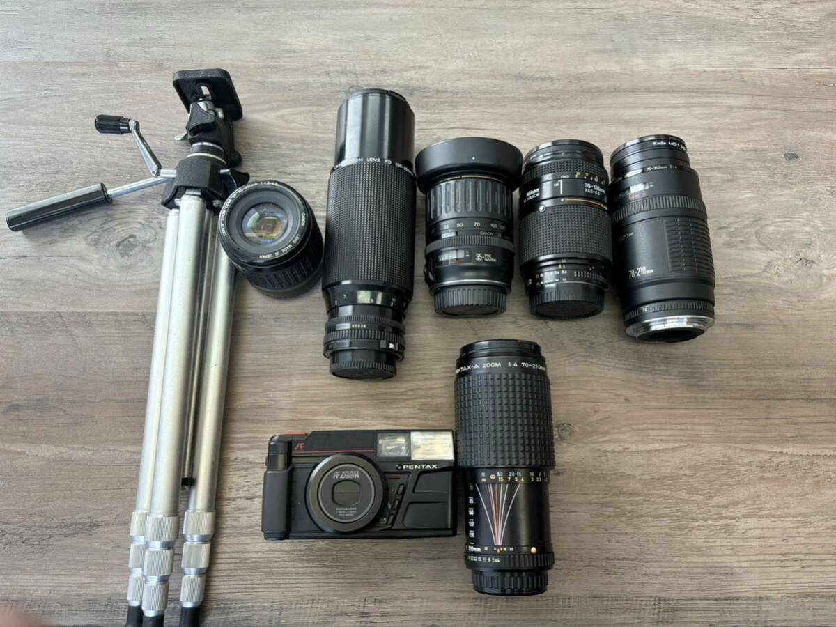 1000円〜　カメラ　機器　レンズ　8点まとめ　キャノン　Nikon PENTAX 部品取り_画像1
