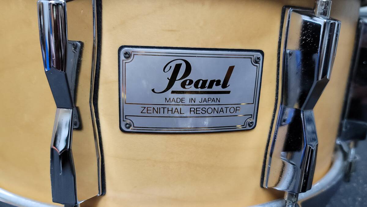 Pearl Zenithal Resonator スネアドラム ブラスリム 14x6.5 ８プライ 厚胴メイプルシェル スネアドラム_画像3