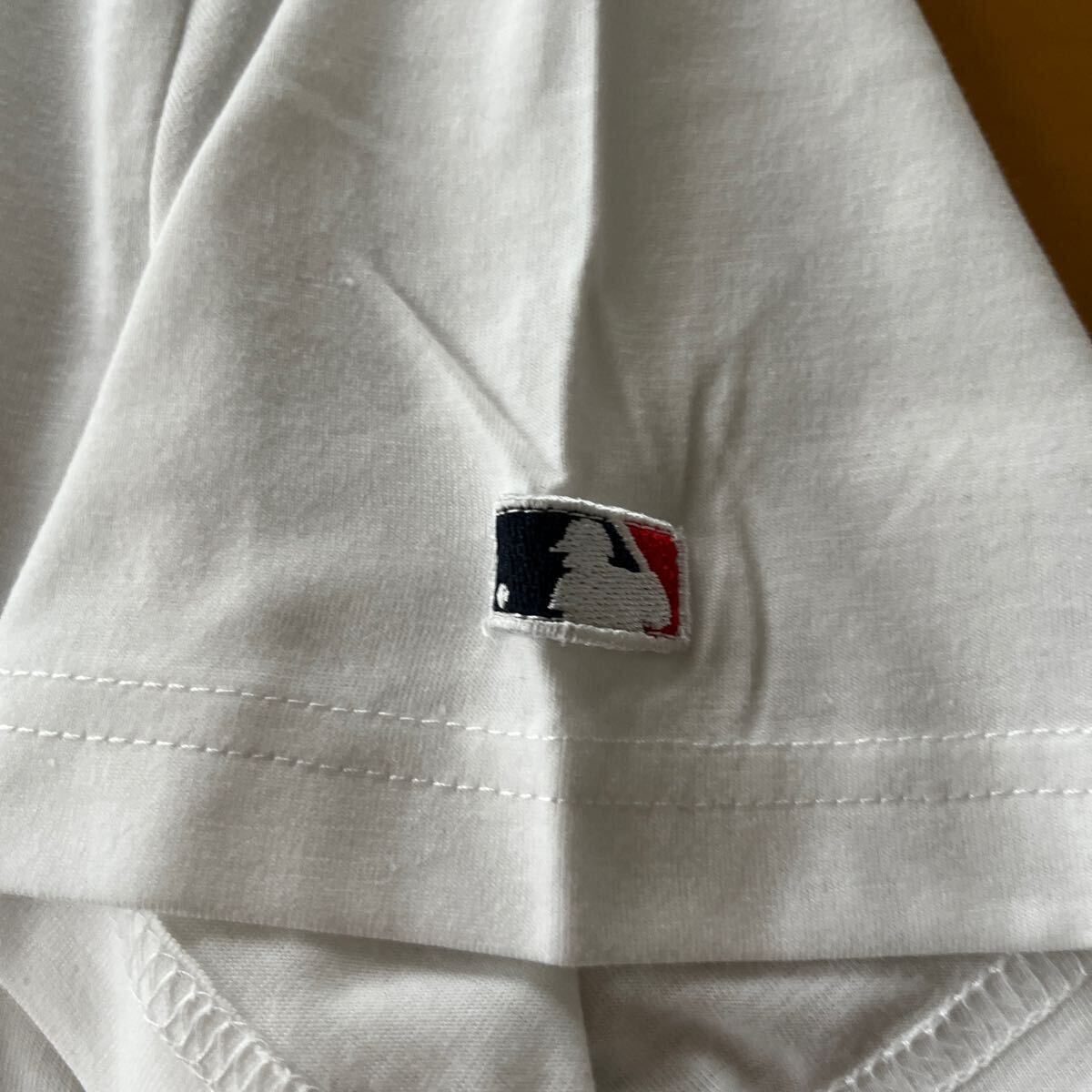 XL размер новый товар MLB рубашка с коротким рукавом Los Angeles doja-s большой . sho flat Major League белый 