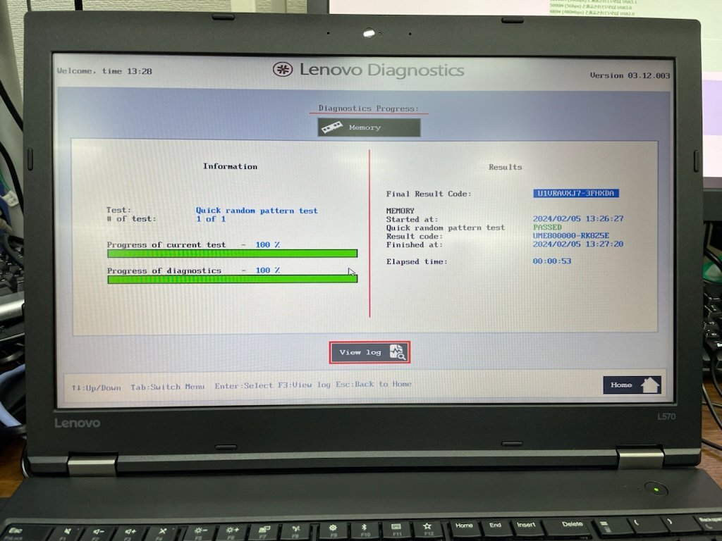 【UEFI起動確認済み／中古】ThinkPad L570 【20J9-S37S00】 (Core i5-7200U, RAM4GB, HDD無し[OS無し]) ★本体＋ACアダプタの画像5