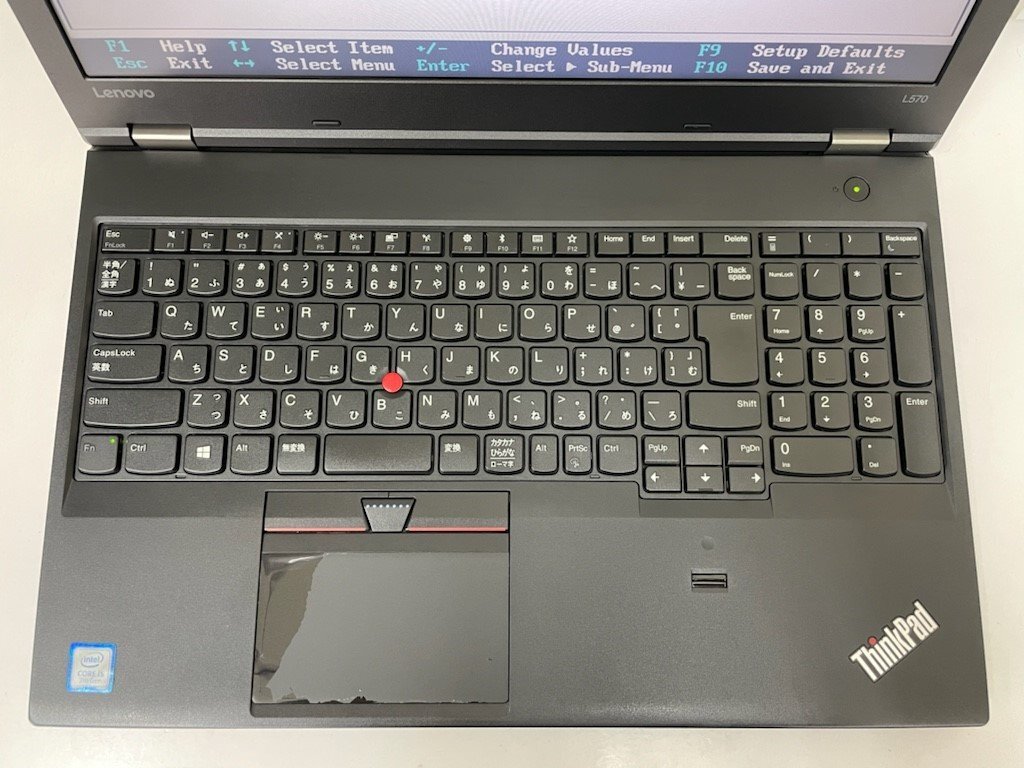 【UEFI起動確認済み／中古】ThinkPad L570 【20J9-S37S00】 (Core i5-7200U, RAM4GB, HDD無し[OS無し]) ★本体＋ACアダプタ　⑥_画像7