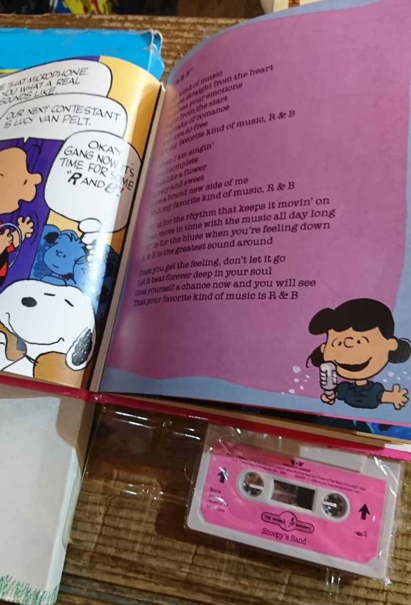 snoopy tales music tape book スヌーピー エポカ カセットテープレコーダー