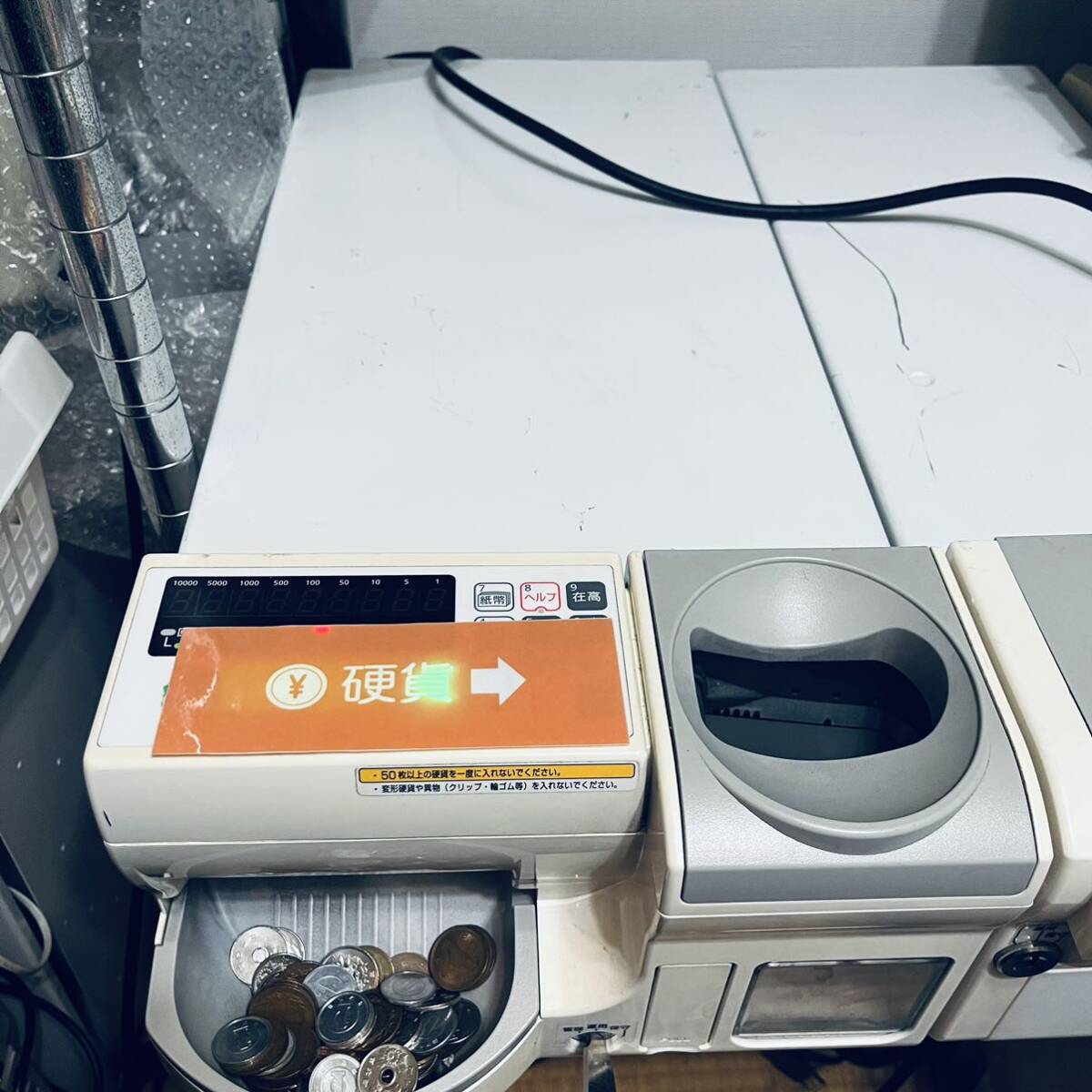 富士電機 ECS-77 新500円対応 釣銭機 POSレジ接続可_画像2