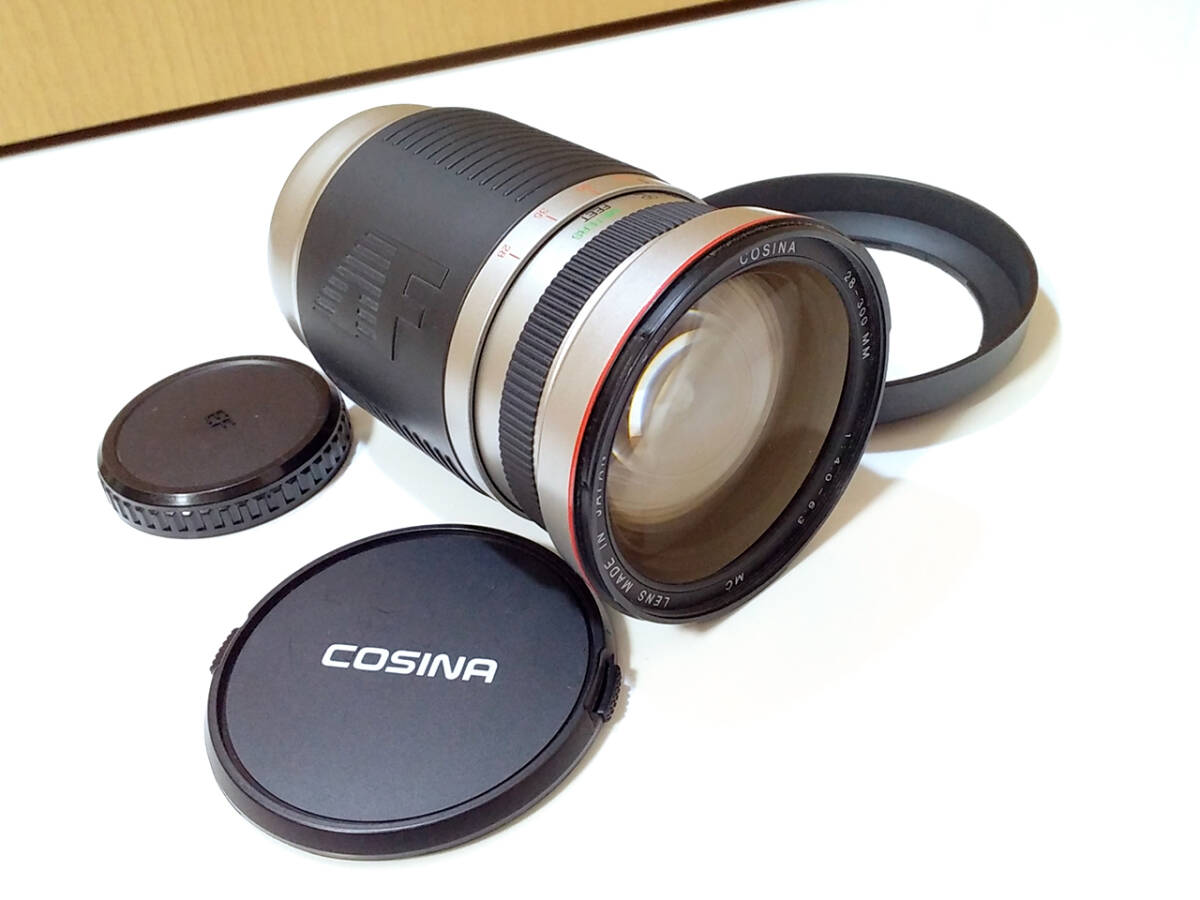 【 AF 動作品 】 COSINA AF 28-300mm F4-6.3 for CANON EF-Mount Auto Focus Lens コシナ キヤノン EFマウント オートフォーカス レンズの画像1
