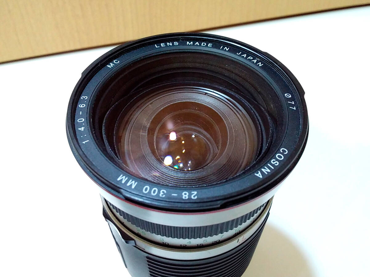 【 AF 動作品 】 COSINA AF 28-300mm F4-6.3 for CANON EF-Mount Auto Focus Lens コシナ キヤノン EFマウント オートフォーカス レンズの画像4