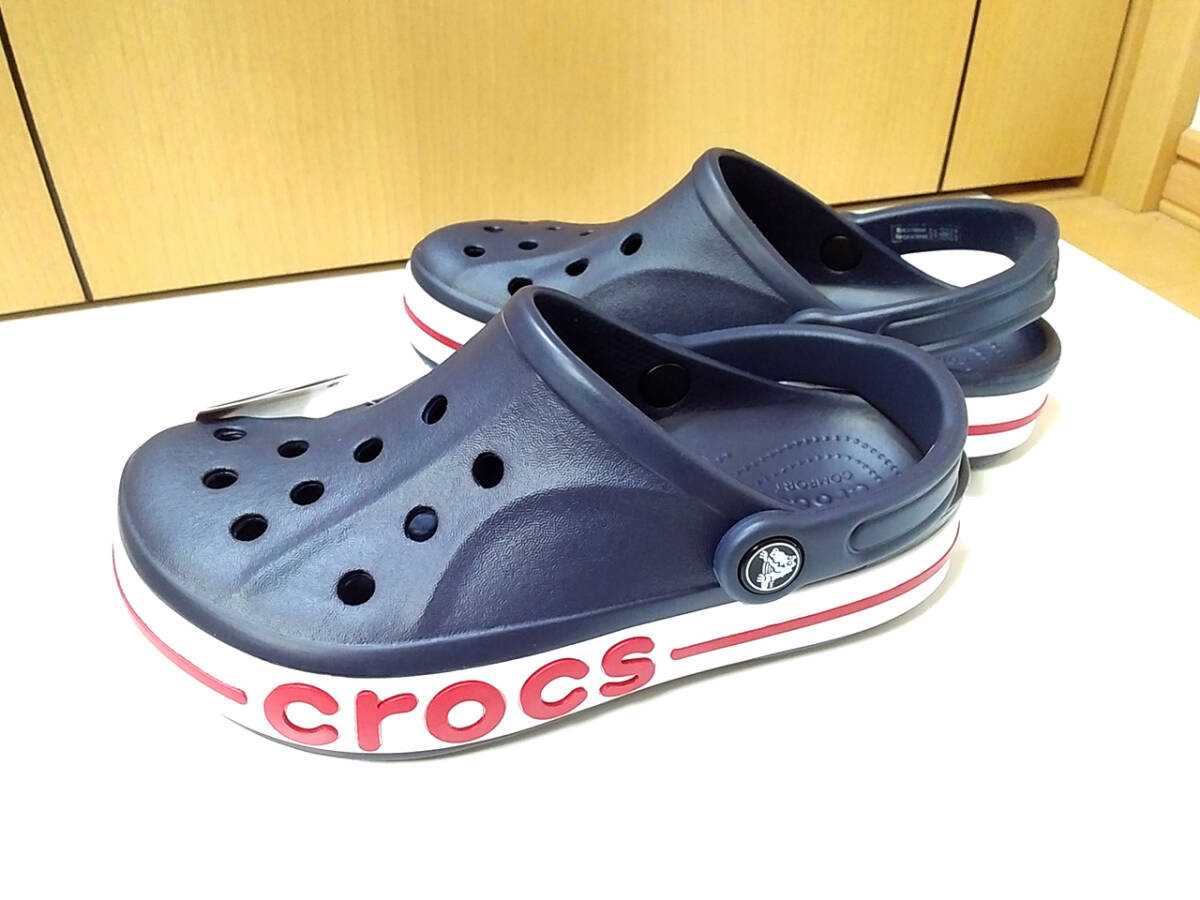 crocs Bayaband Clog 205089 Navy Color Sandal Size 22cm クロックス バヤバンド クロッグ ネイビー 女性～子供向けサイズ_画像2